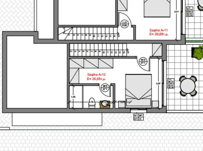 Apartamento 2 habitaciones 77 m² Kalyves Polygyrou, Grecia