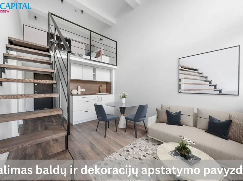 Apartamento 2 habitaciones 28 m² Vilna, Lituania