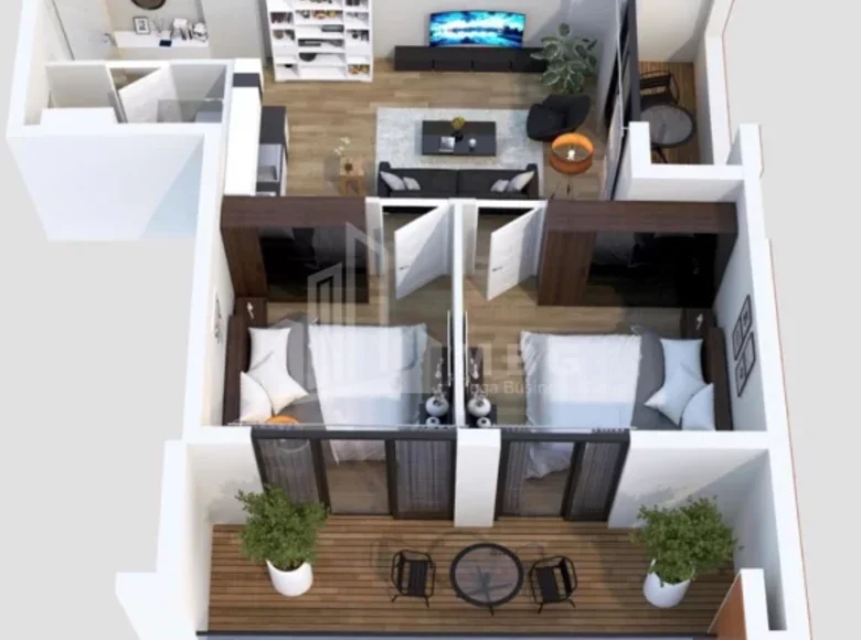 2 bedroom apartment 73 m² Tbilisi, Georgia