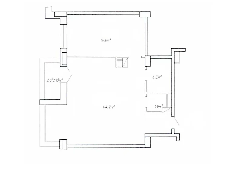 2 room apartment 71 m² Minsk, Belarus
