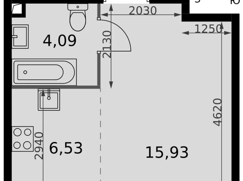 Studio 1 chambre 27 m² Moscou, Russie