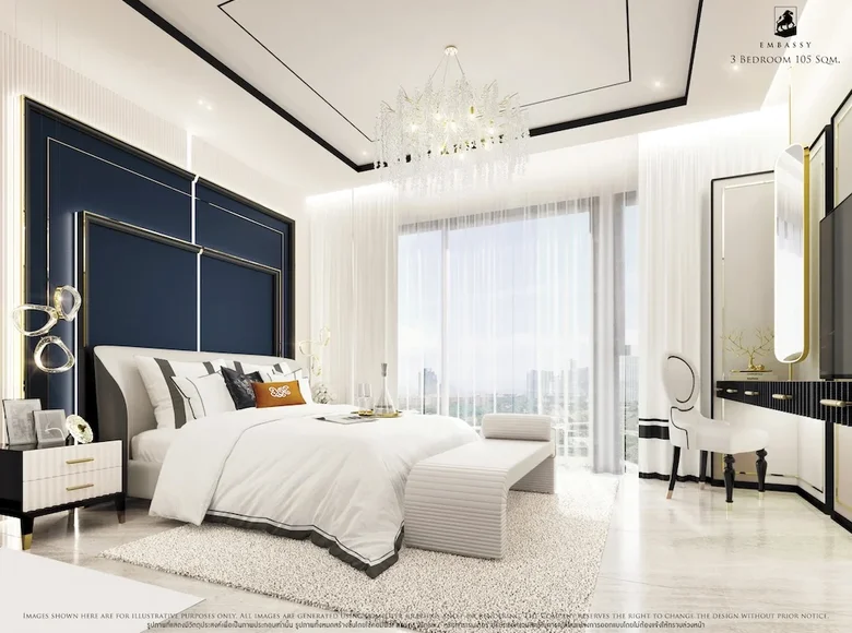 Mieszkanie 3 pokoi 105 m² Pattaya City, Tajlandia