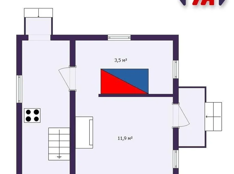 Dom 58 m² Pavarcycy, Białoruś