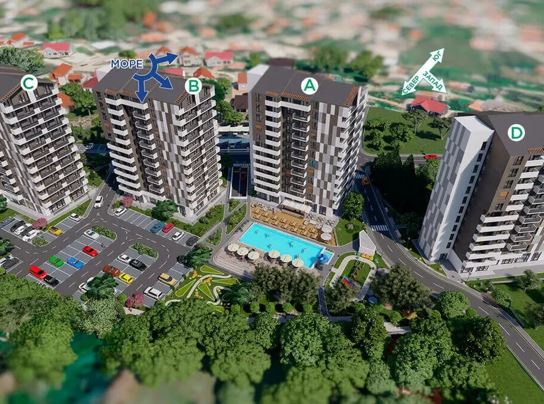  2 bedrooms 72 m² Bar, Montenegro