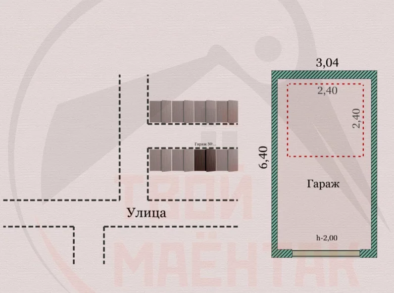 Gewerbefläche 19 m² Baryssau, Belarus