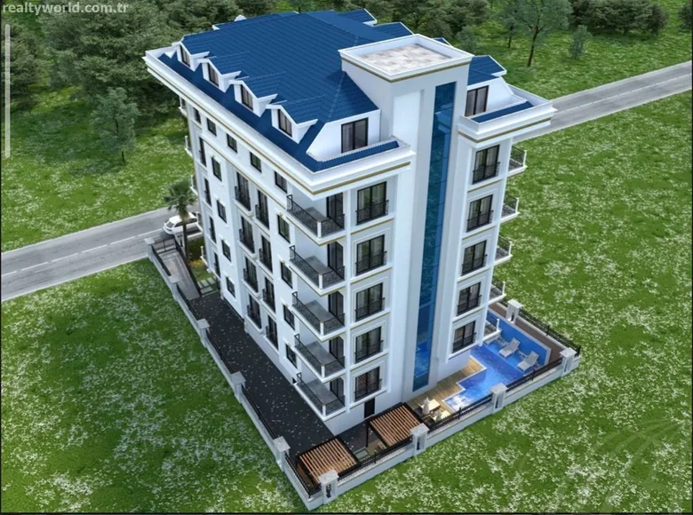 Dom 2 pokoi 55 m² Mahmutlar, Turcja