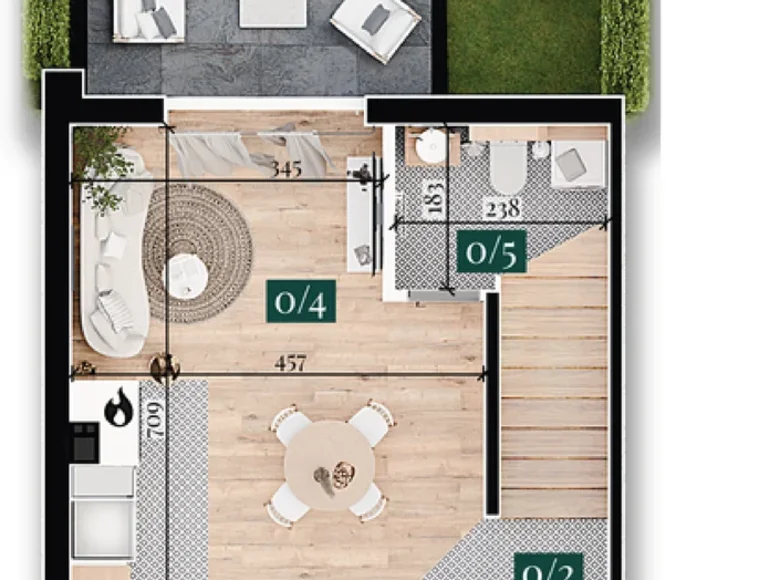 4 room apartment 96 m² Klepacze, Poland