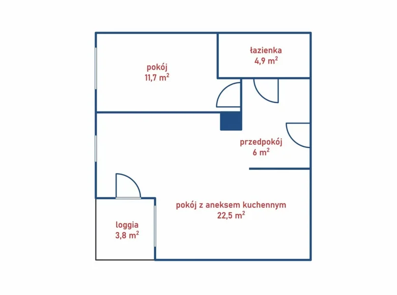 Wohnung 2 zimmer 45 m² Warschau, Polen