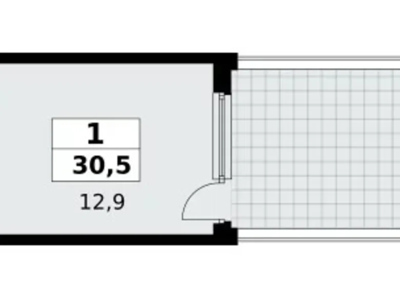 Appartement 1 chambre 31 m² Kommunarka, Russie