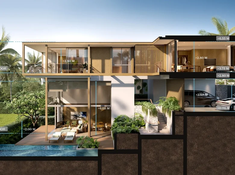 villa de 3 chambres 501 m² Choeng Thale, Thaïlande