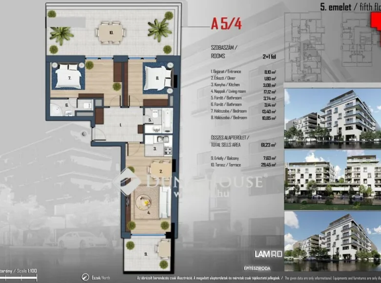 Apartment 80 m² Budapest, Hungary