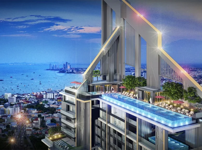 Appartement 1 chambre 28 m² Pattaya, Thaïlande