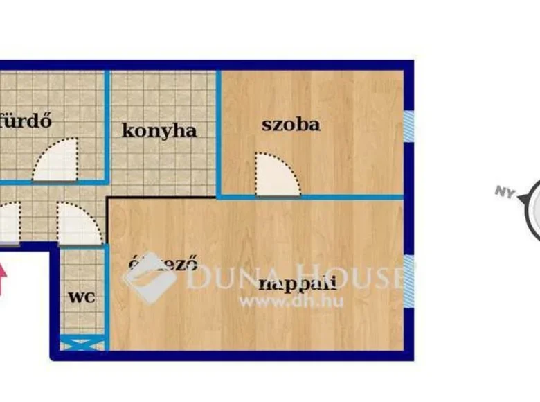 Apartment 1 bathroom 43 m² in Somogy, Hungary