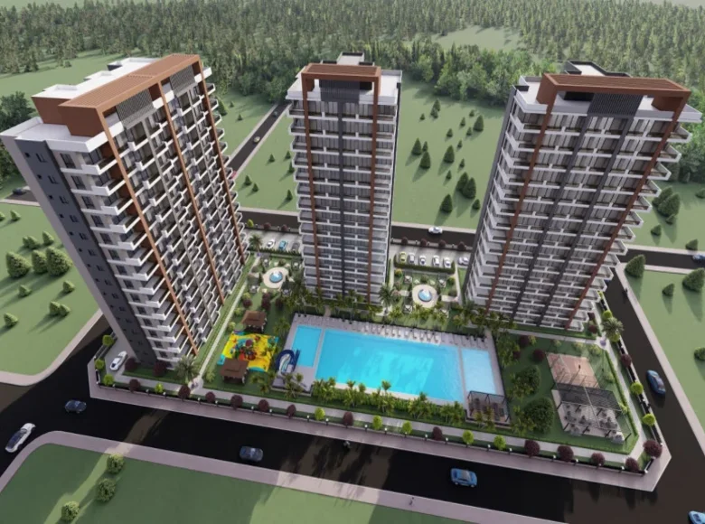 Квартира 1 спальня 75 м² Акдениз, Турция