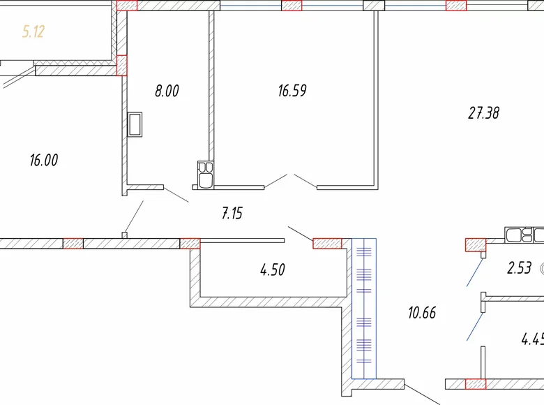 Квартира 3 комнаты 102 м² Минск, Беларусь
