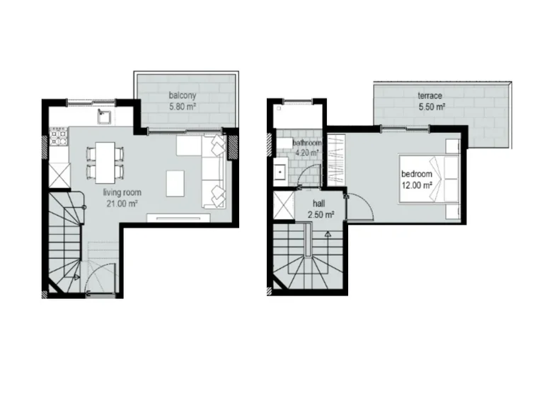Mieszkanie 2 pokoi 77 m² Alanya, Turcja