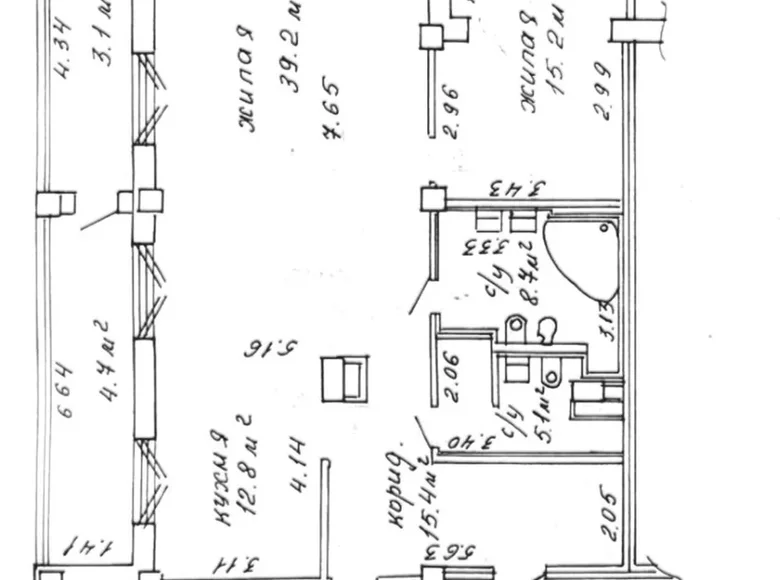 Mieszkanie 3 pokoi 120 m² Mińsk, Białoruś