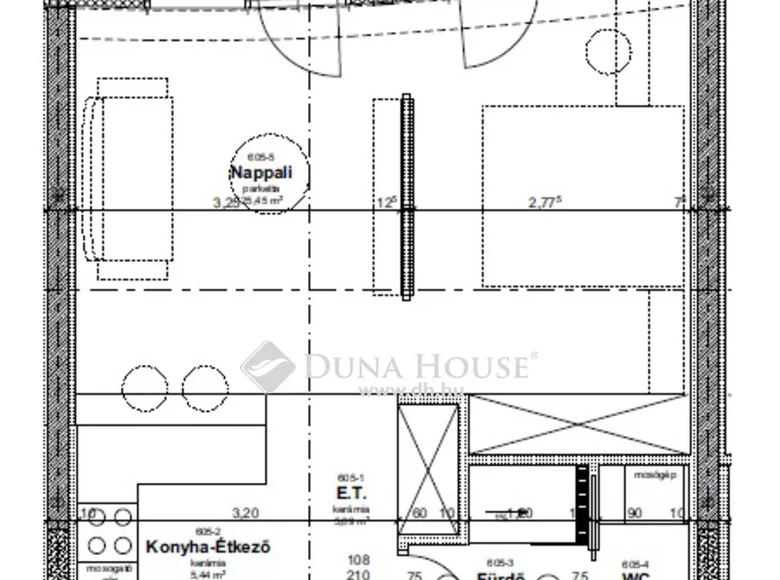 Apartment 45 m² Debreceni jaras, Hungary