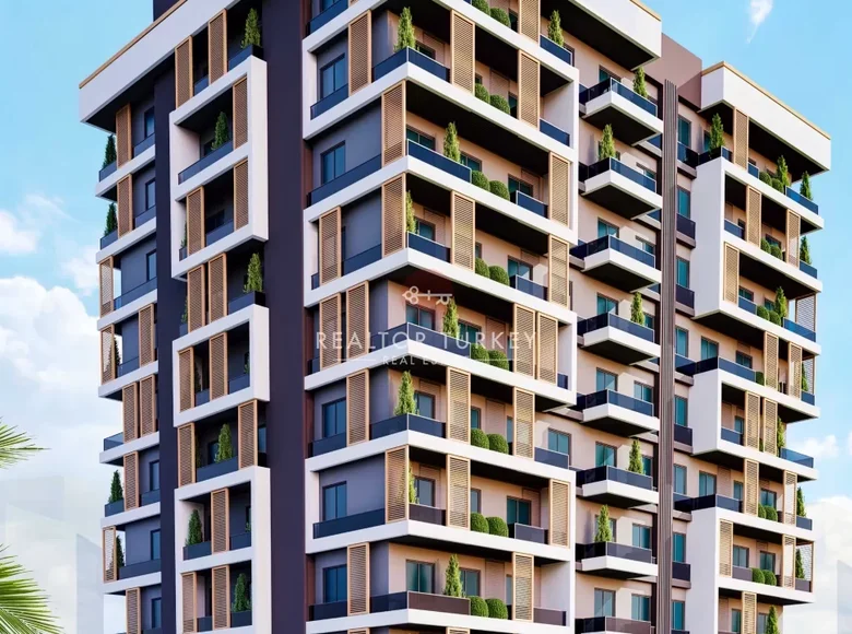 Квартира 1 комната 43 м² Мезитли, Турция