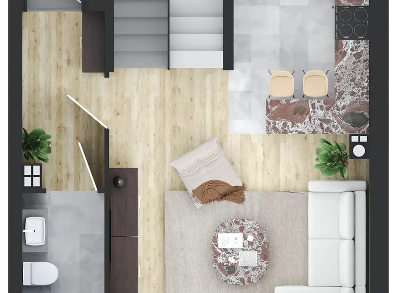4 room apartment 74 m² Klepacze, Poland
