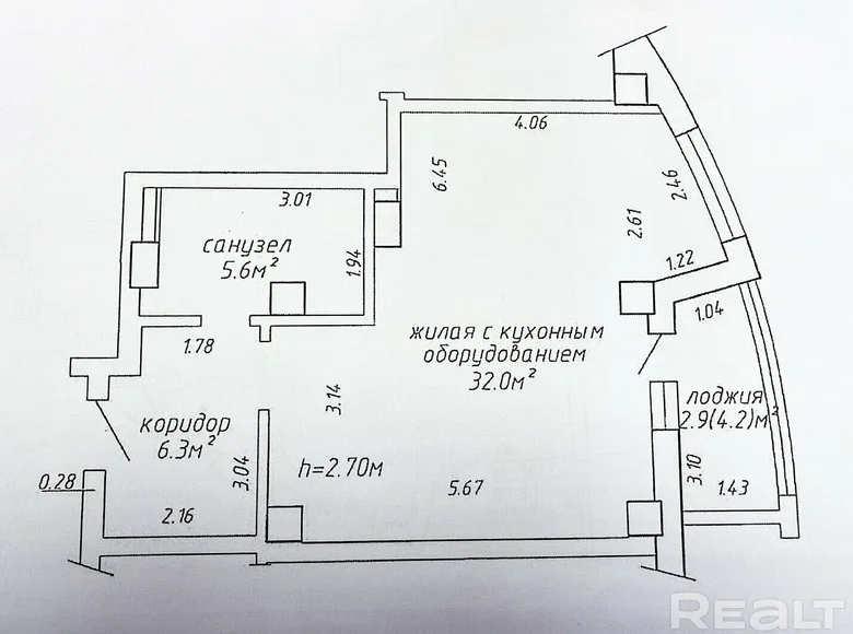 Apartamento 2 habitaciones 47 m² Minsk, Belarús
