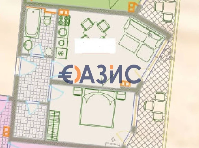 Apartamento 2 habitaciones 69 m² Burgas, Bulgaria