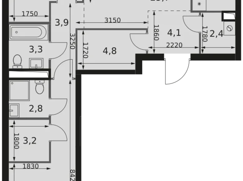 Wohnung 3 zimmer 84 m² Moskau, Russland