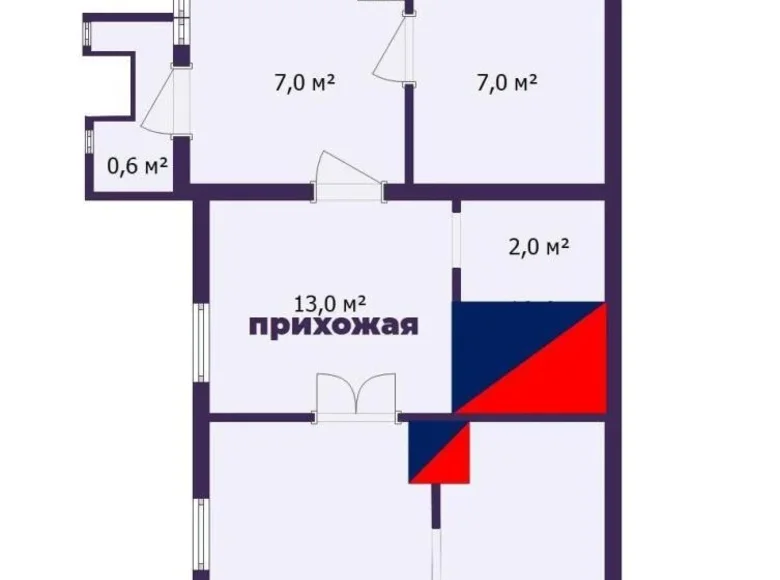 Дом 33 м² Любань, Беларусь