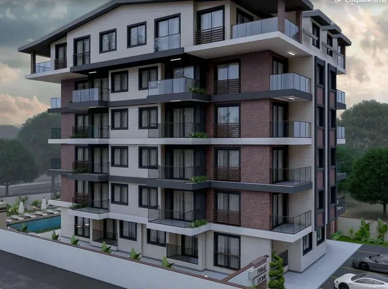 Mieszkanie 2 pokoi 50 m² Alanya, Turcja