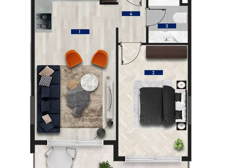 Apartamento 2 habitaciones 58 m² Alanya, Turquía