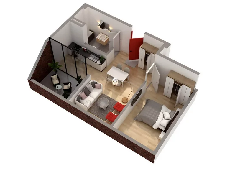 Дом 2 комнаты 50 м² Тбилиси, Грузия