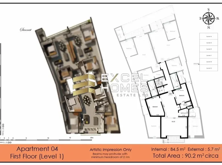 Apartamento 2 habitaciones  Sannat, Malta