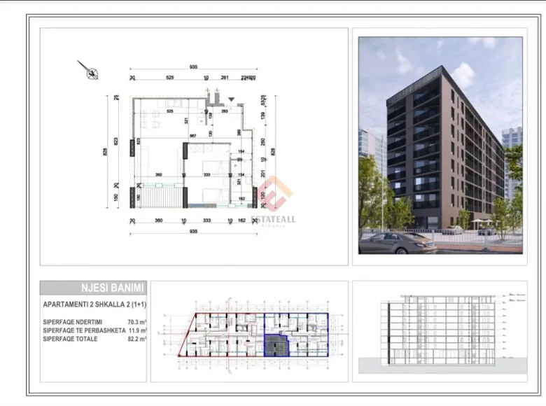 Apartamento 82 m² Bashkia Vlore, Albania