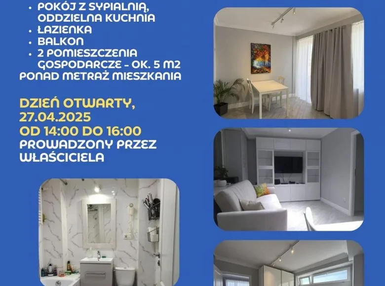 Wohnung 2 zimmer 40 m² Lodz, Polen
