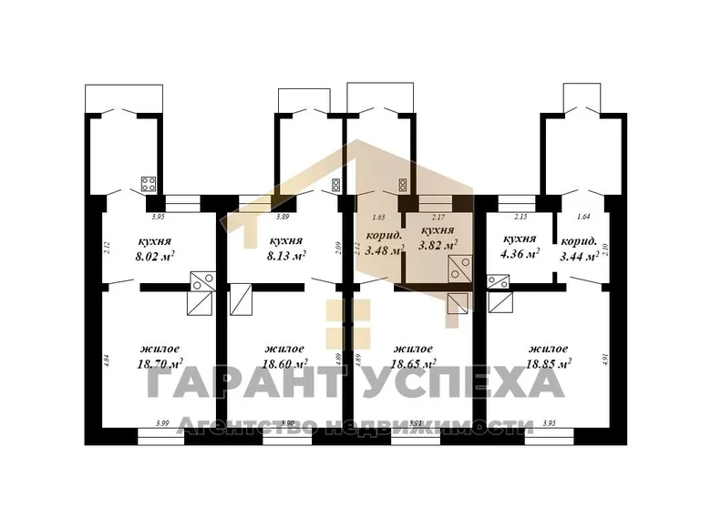 House 105 m² Muchaviecki sielski Saviet, Belarus