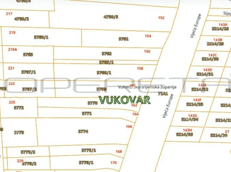 Grundstück 1 156 m² Vukovar, Kroatien