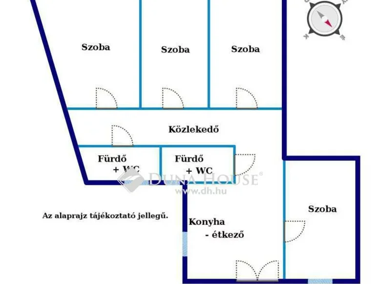 Apartment 2 bathrooms 90 m² in Budapest, Hungary