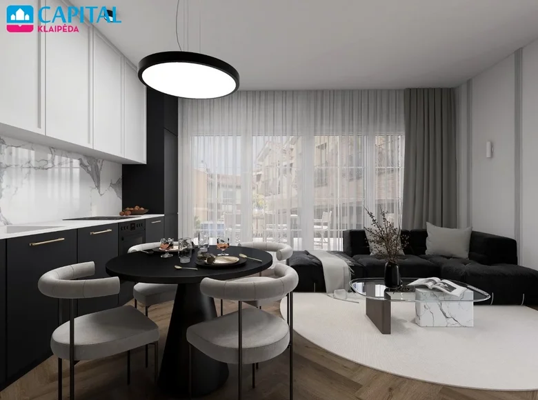 Appartement 2 chambres 44 m² Klaipeda, Lituanie