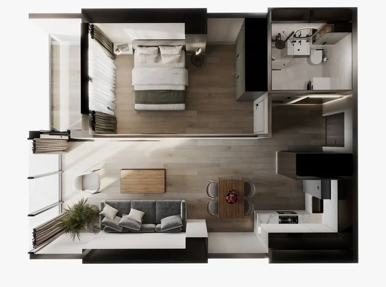 Mieszkanie 2 pokoi 57 m² Batumi, Gruzja