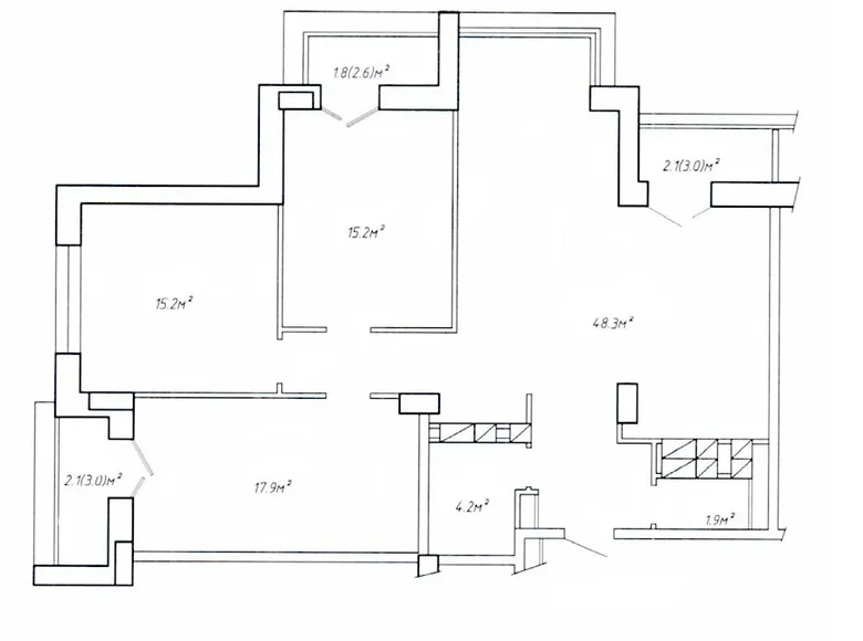 4 room apartment 109 m² Minsk, Belarus