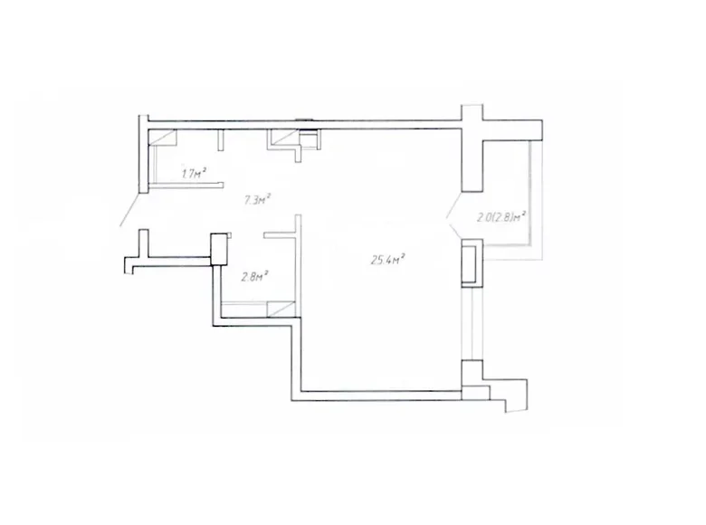 Квартира 1 комната 39 м² Минск, Беларусь