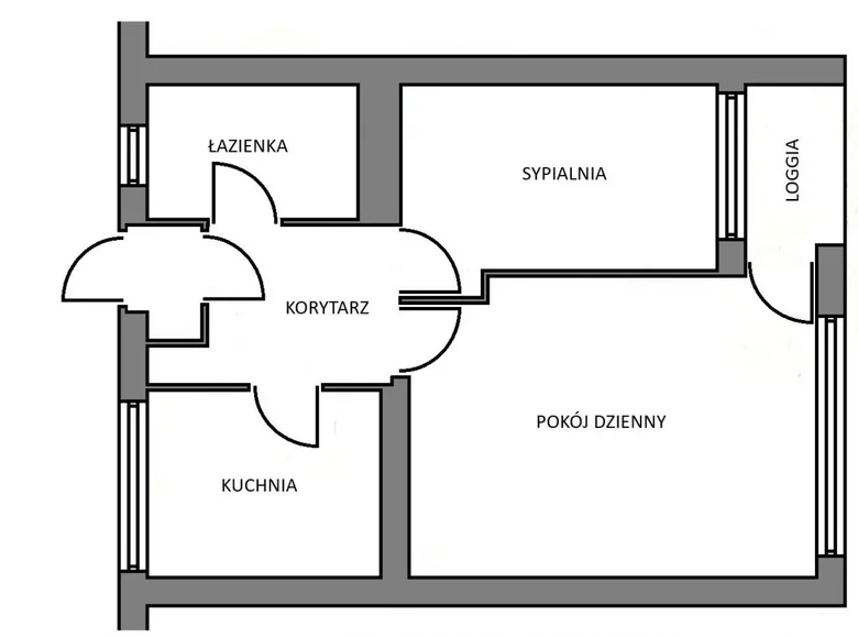 Apartamento 2 habitaciones 32 m² Varsovia, Polonia