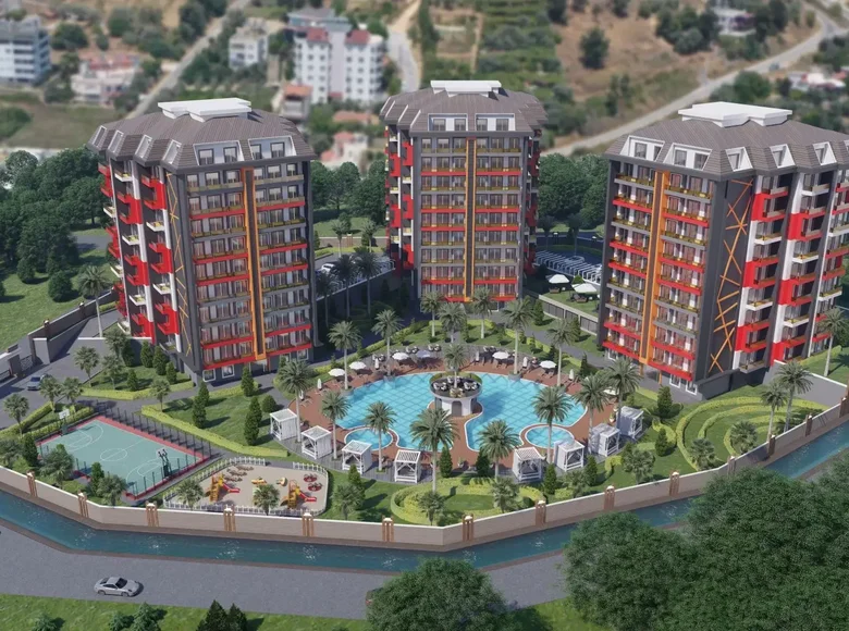 1 room apartment  Mahmutlar, Turkey