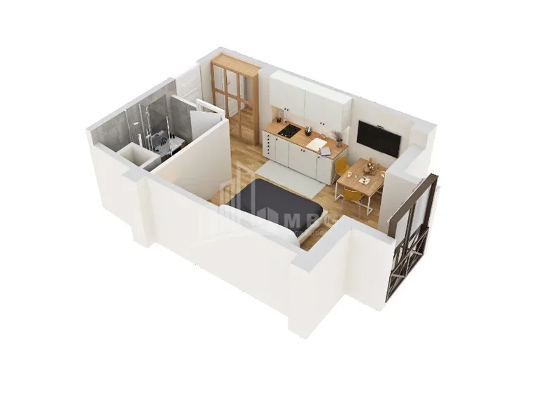 1 room apartment 22 m² Tbilisi, Georgia