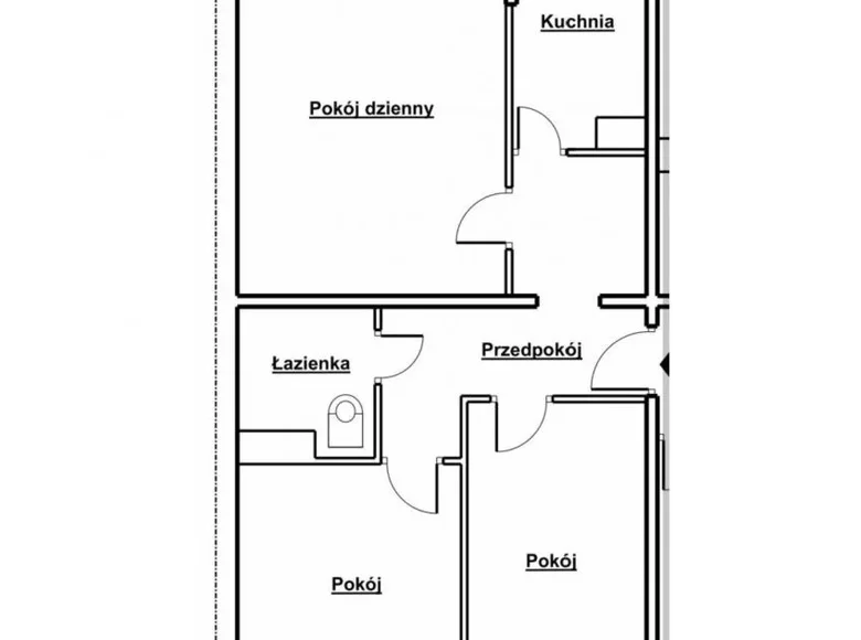 Apartamento 3 habitaciones 51 m² Polonia, Polonia