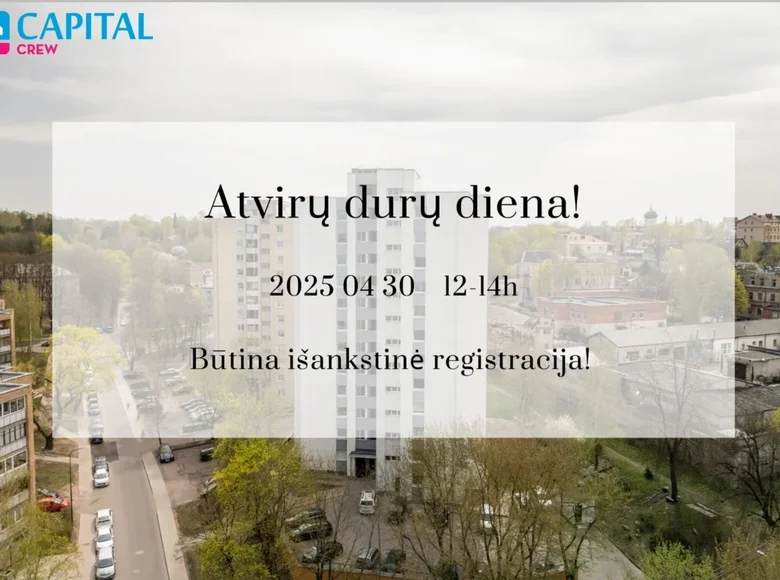 Wohnung 1 zimmer 32 m² Vilnius, Litauen