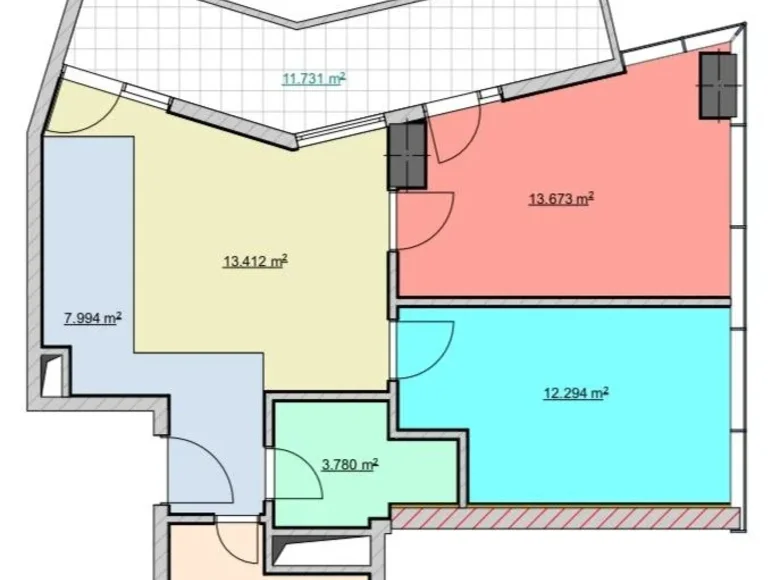 Appartement 3 chambres 70 m² Batoumi, Géorgie