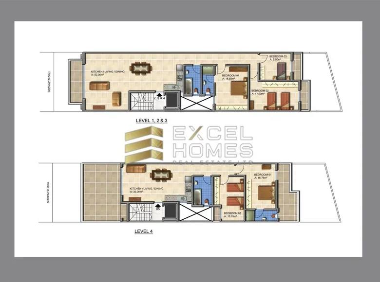 Apartamento 3 habitaciones  Attard, Malta