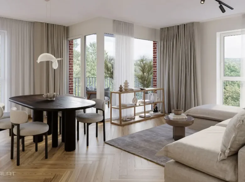 Квартира 2 комнаты 54 м² Рига, Латвия