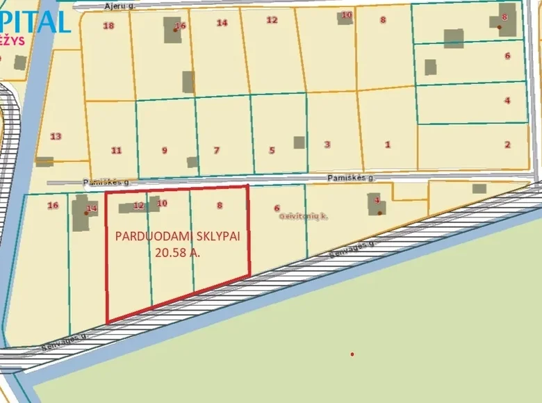 Grundstück  Geivitoniai, Litauen
